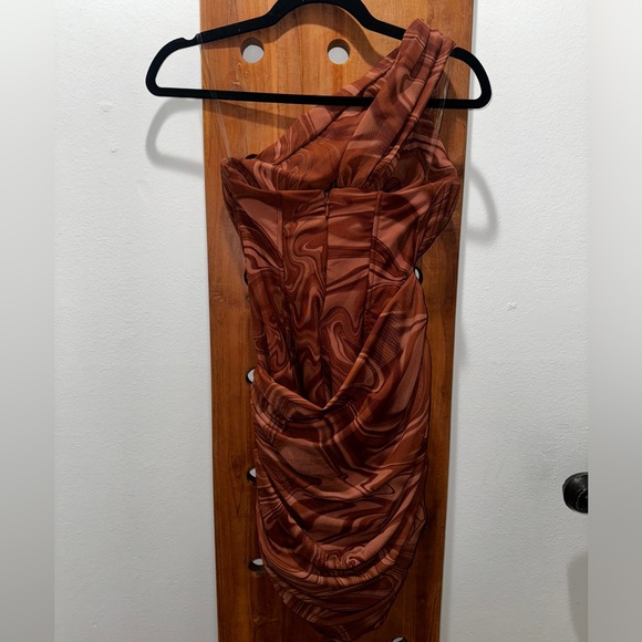 House of CB Clementine Swirl Print Cutout Mini Dress - Picture 12 of 15